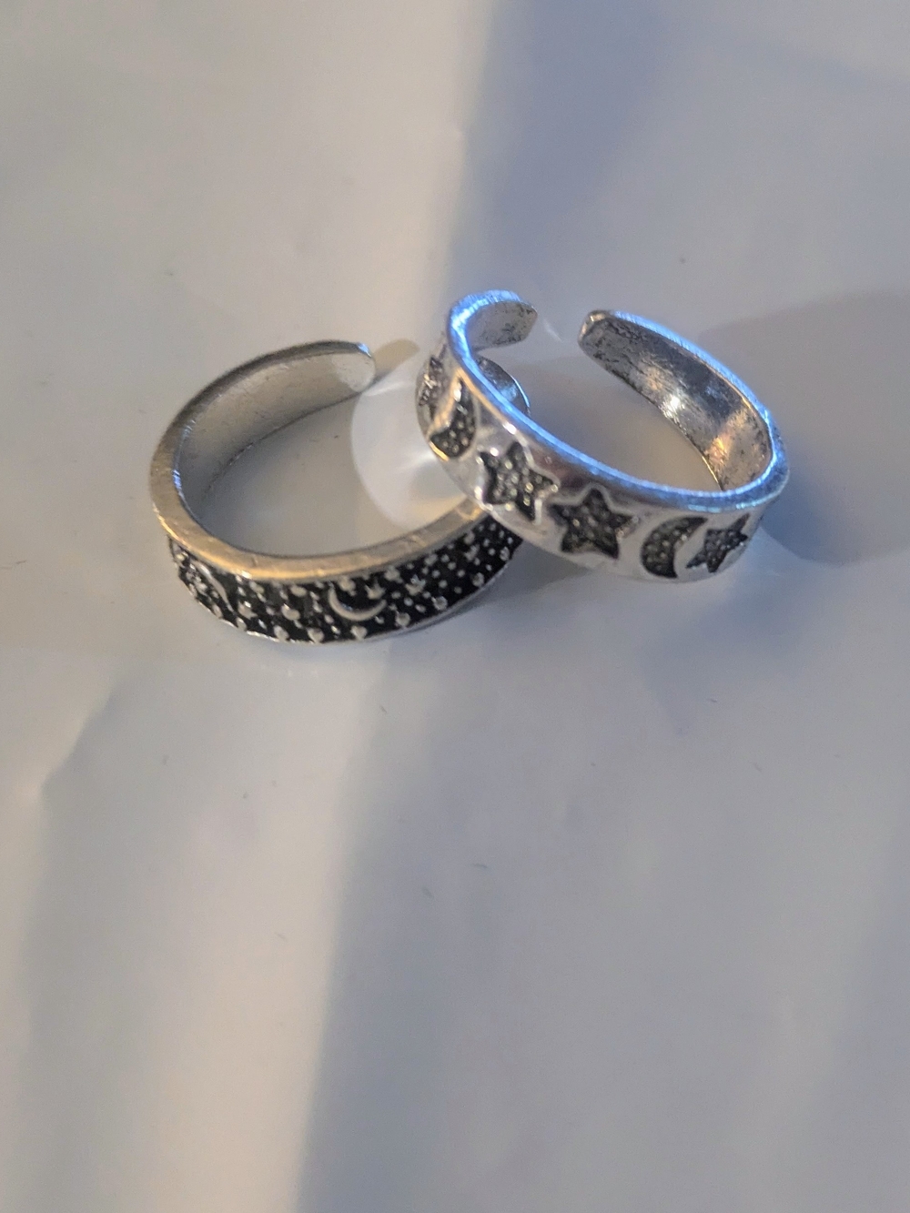 Othr Silver Moon & Star Adjustable Rings